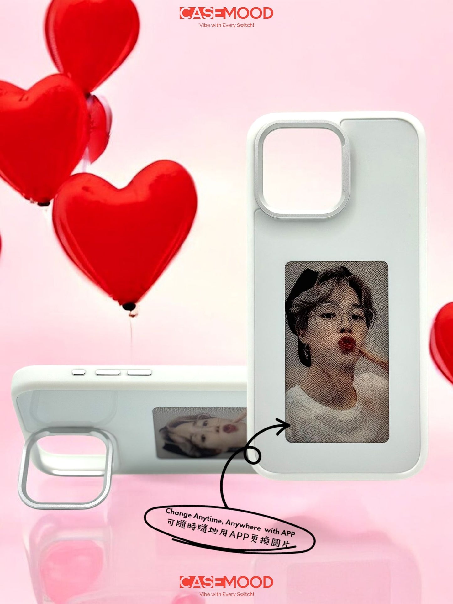 iPhone 15 DIY-ANYTIME Phone Case with Foldable Stand