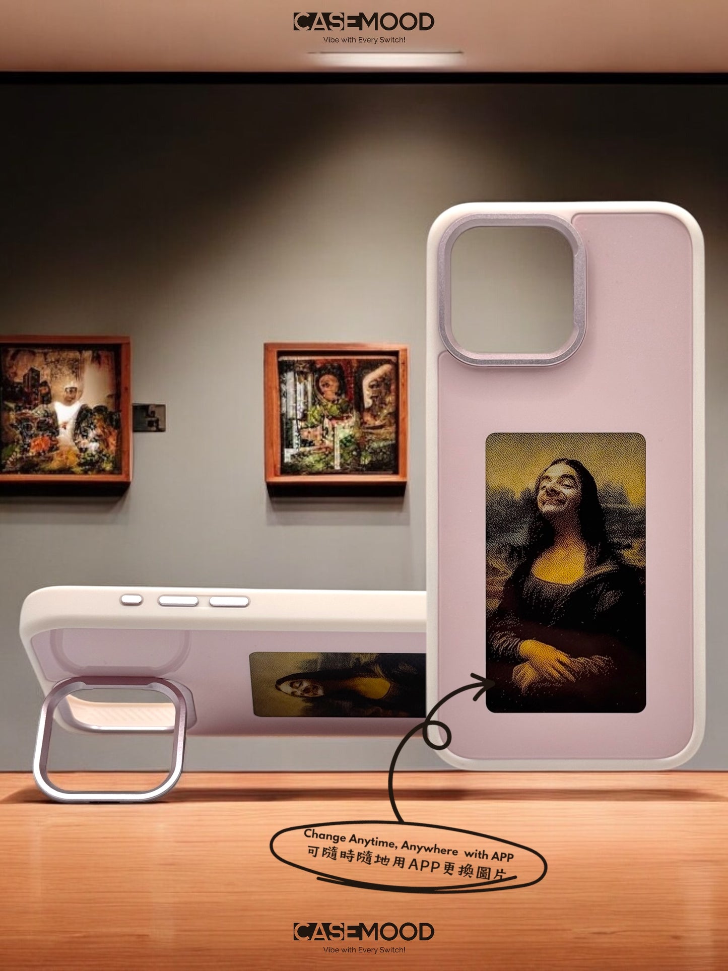 iPhone 15 DIY-ANYTIME Phone Case with Foldable Stand