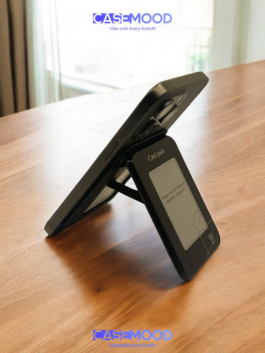 DIYいつでも MagSafeカードホルダー(ブラック) | iPhone対応、カスタマイズ可能な軽量デザイン